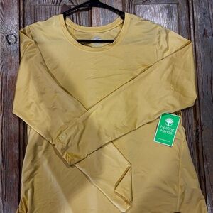 Healing Hands Yellow Scrub Long Sleeve Shirt